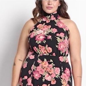 Flattering Floral Halter dress